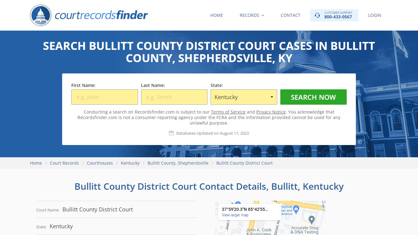 Bullitt County District Court Case Search - RecordsFinder