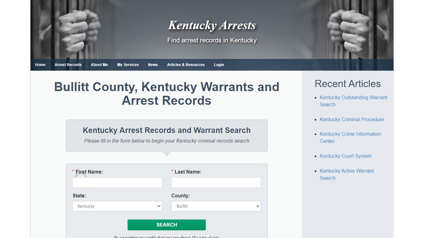 Bullitt County, Kentucky Warrants and Arrest Records ...